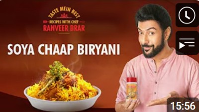 Soya Chaap Biryani | Taste Mein Best Recipes with Chef Ranveer Brar